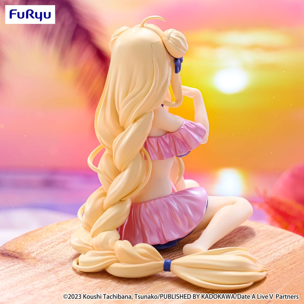Date A Live V Noodle Stopper PVC Statue Mukuro Hoshimiya Swimsuit Pastel Pink Color Ver. 13 cm