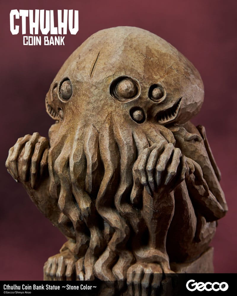 H.P. Lovecraft Cthulhu Mythos Coin Bank Statue Cthulhu (Stone Color) 24 cm