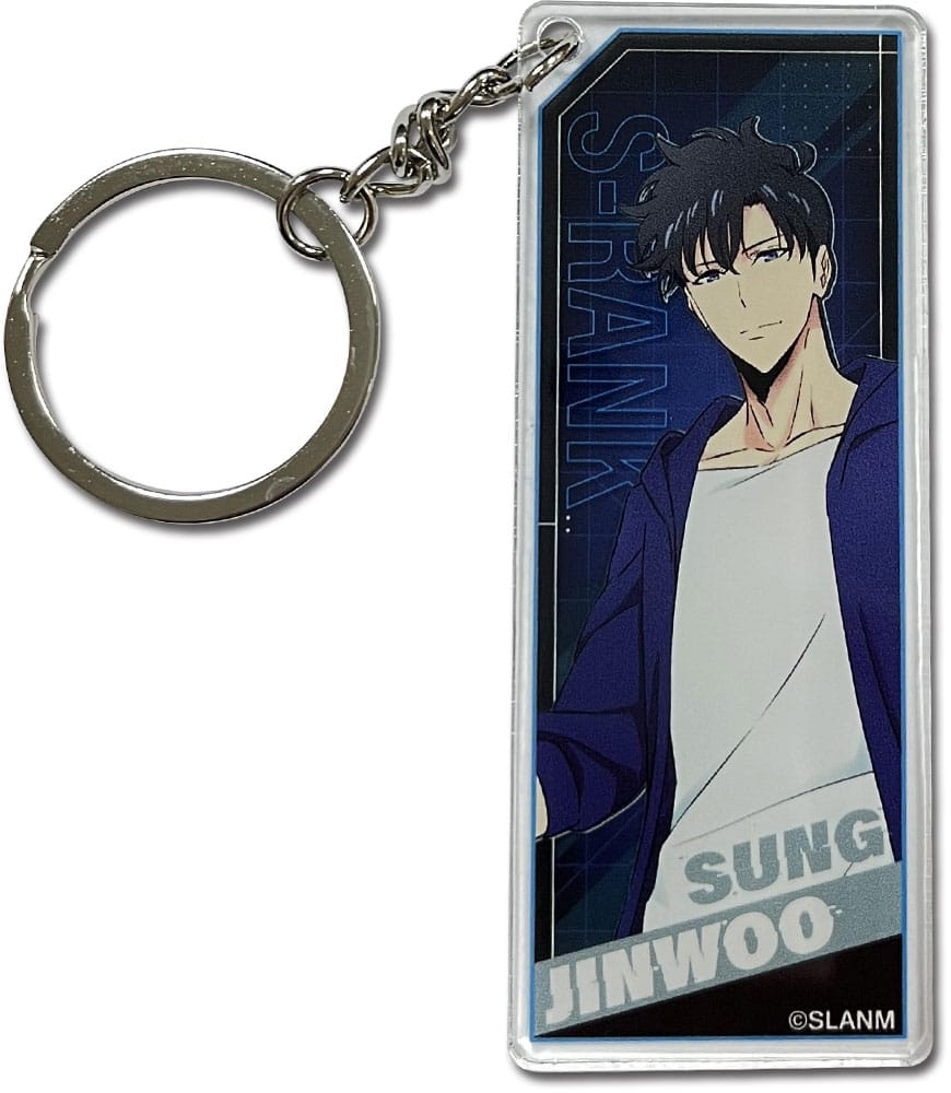 Solo Leveling Acrylic Keychain Sung Jinwoo Stand Art