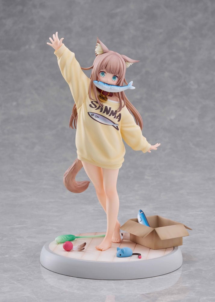 My Cat Is a Kawaii Girl Statue 1/6 Kinako Play With Ver. AmiAmi Limited Edition 21 cm