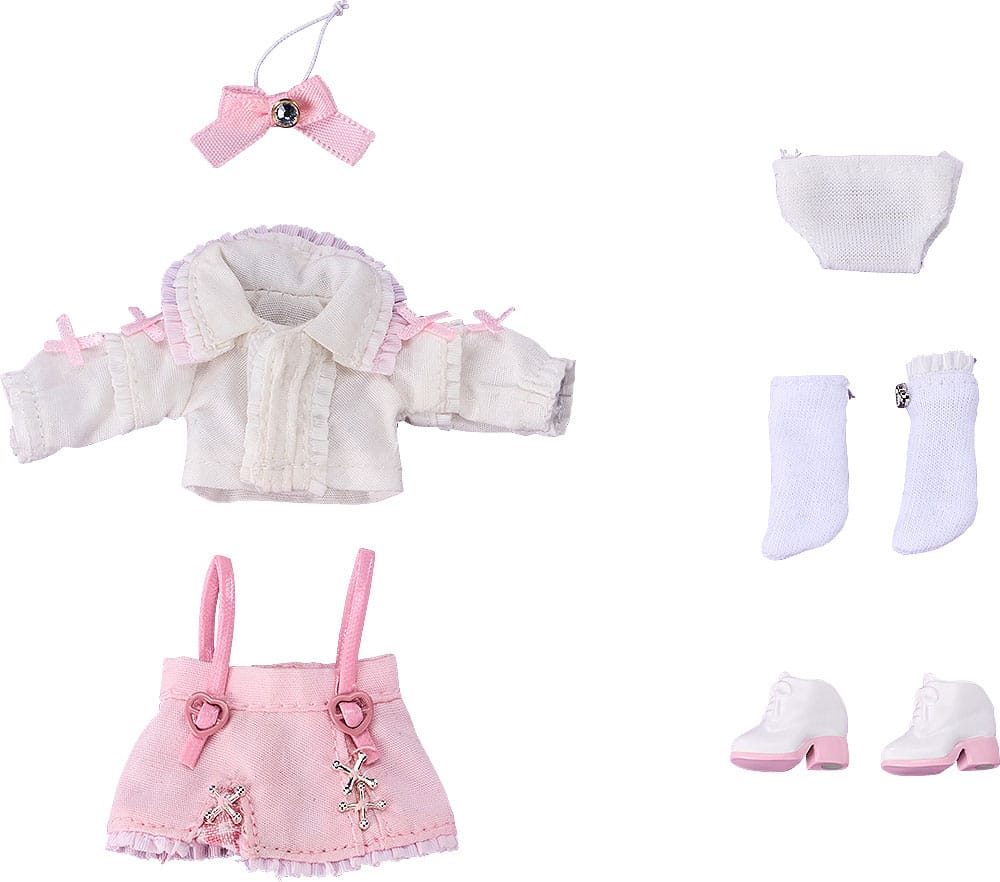 Nendoroid Accessories for Nendoroid Doll Figures Outfit Set: Suspender Skirt Set (White & Pink)