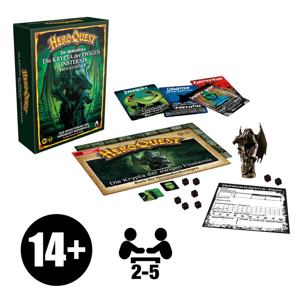 HeroQuest Board Game Expansion Die Krypta der ewigen Finsternis Quest Pack *German Version*