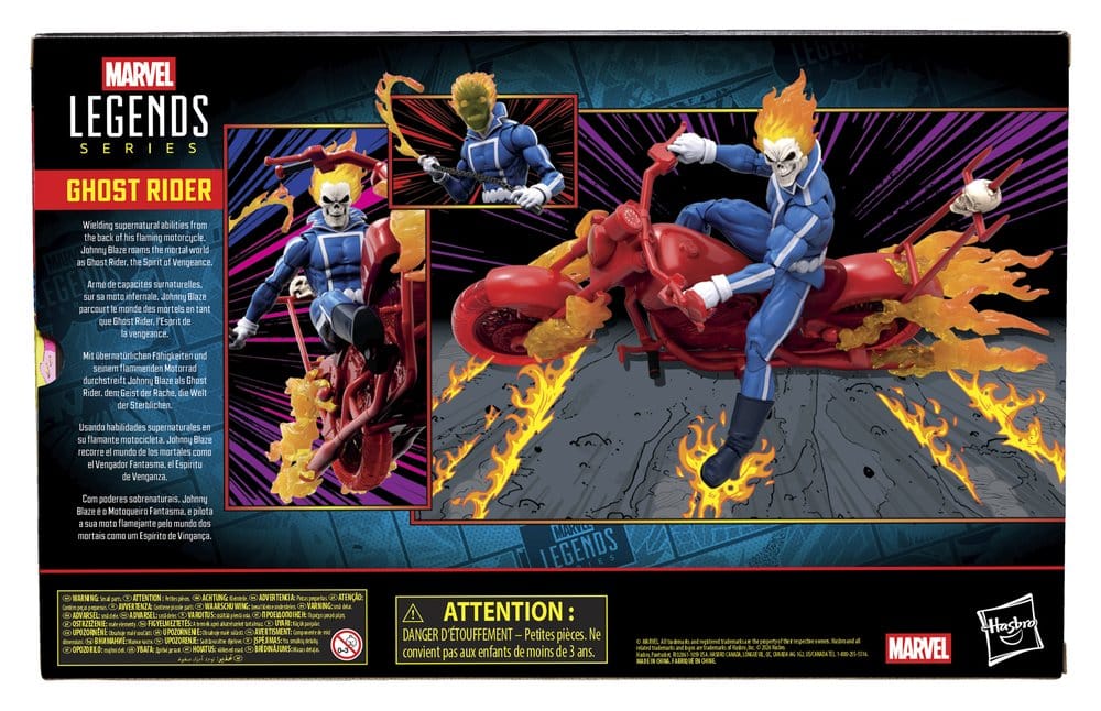 Ghost Rider Marvel Legends Action Figure Johnny Blaze with Motorcycle 15 cm