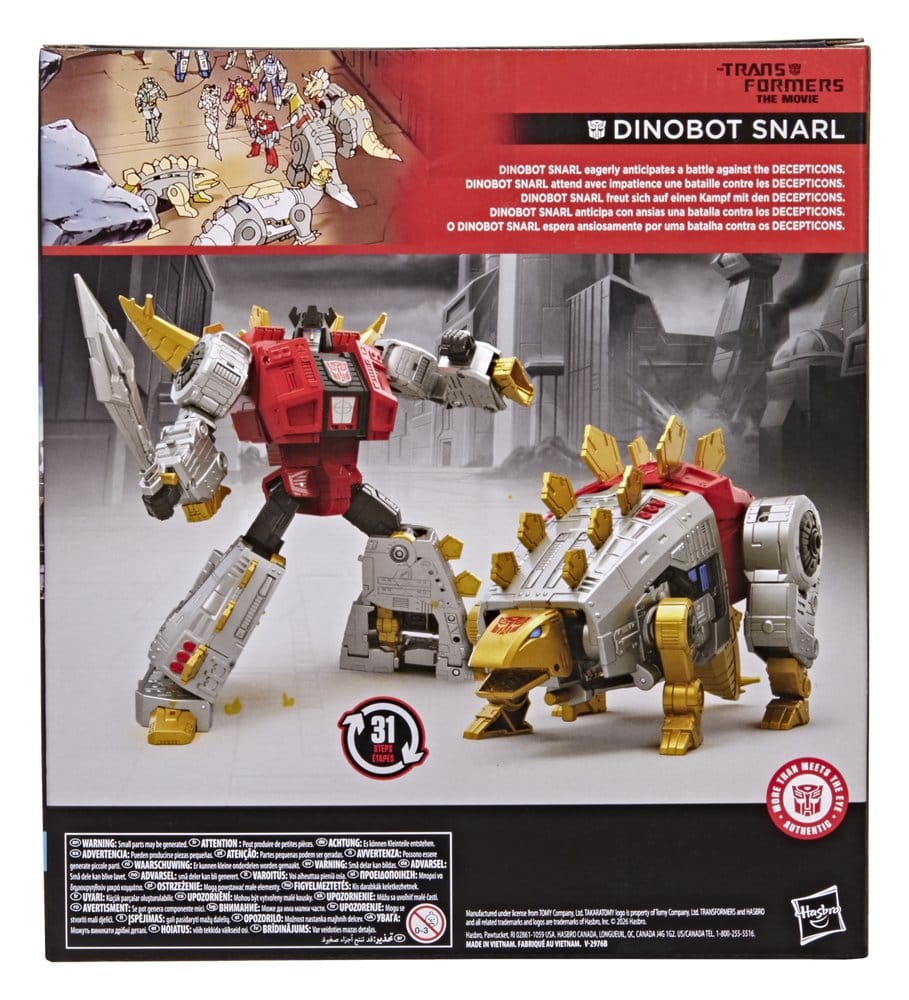 The Transformers: The Movie Studio Series Leader Class Action Figure Dinobot Snarl 20 cm