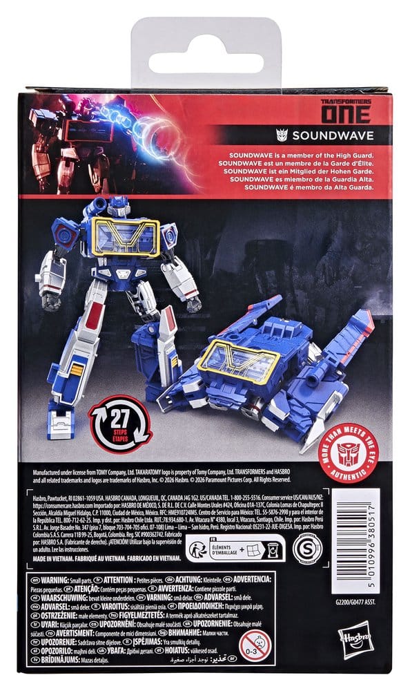 Transformers One Studio Series Deluxe Class Action Figure Soundwave 13 cm