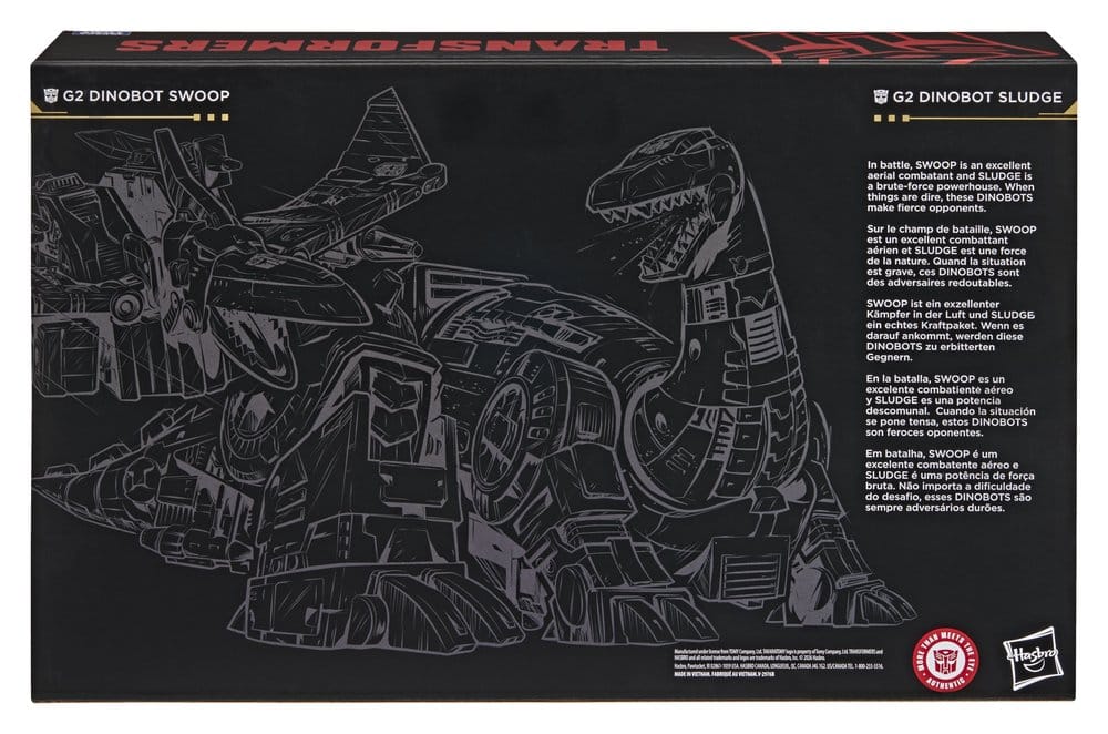 Transformers Age of the Primes Leader Class Action Figure 2-Pack G2 G2 Dinobot Swoop & G2 Dinobot Sludge 19 cm