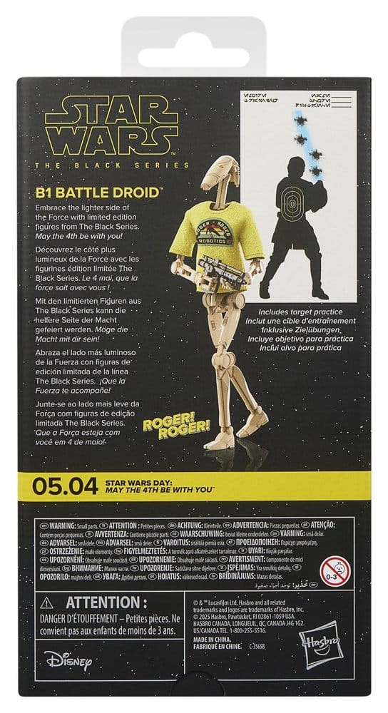 Star Wars Black Series Action Figure B1 Battle Droid May the 4th Be With You 15 cm