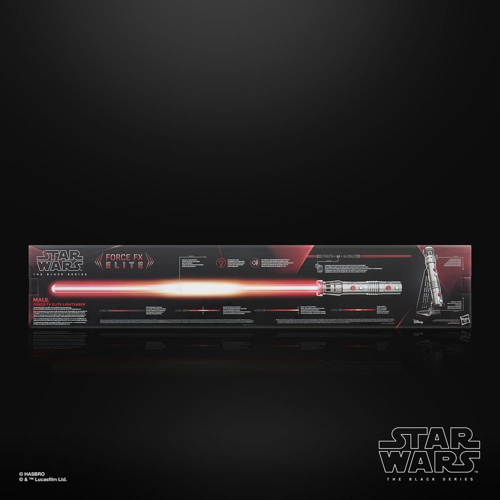 Star Wars: Maul - Shadow Lord Black Series Replica Force FX Elite Lightsaber Maul