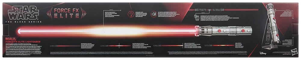 Star Wars: Maul - Shadow Lord Black Series Replica Force FX Elite Lightsaber Maul
