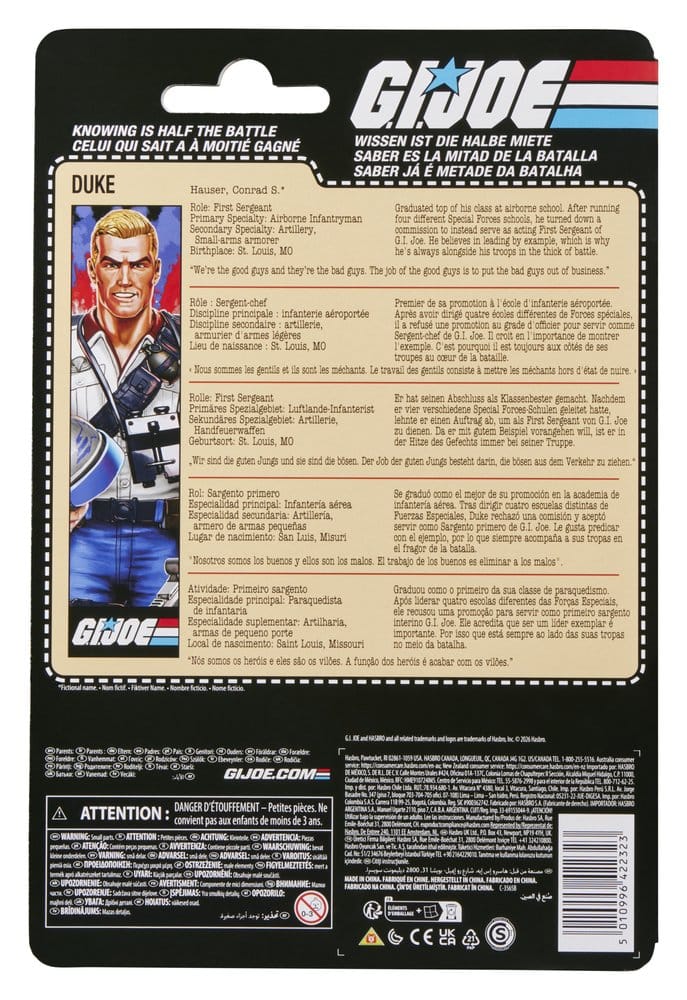 G.I. Joe Classified Series Retro Action Figure Duke 15 cm