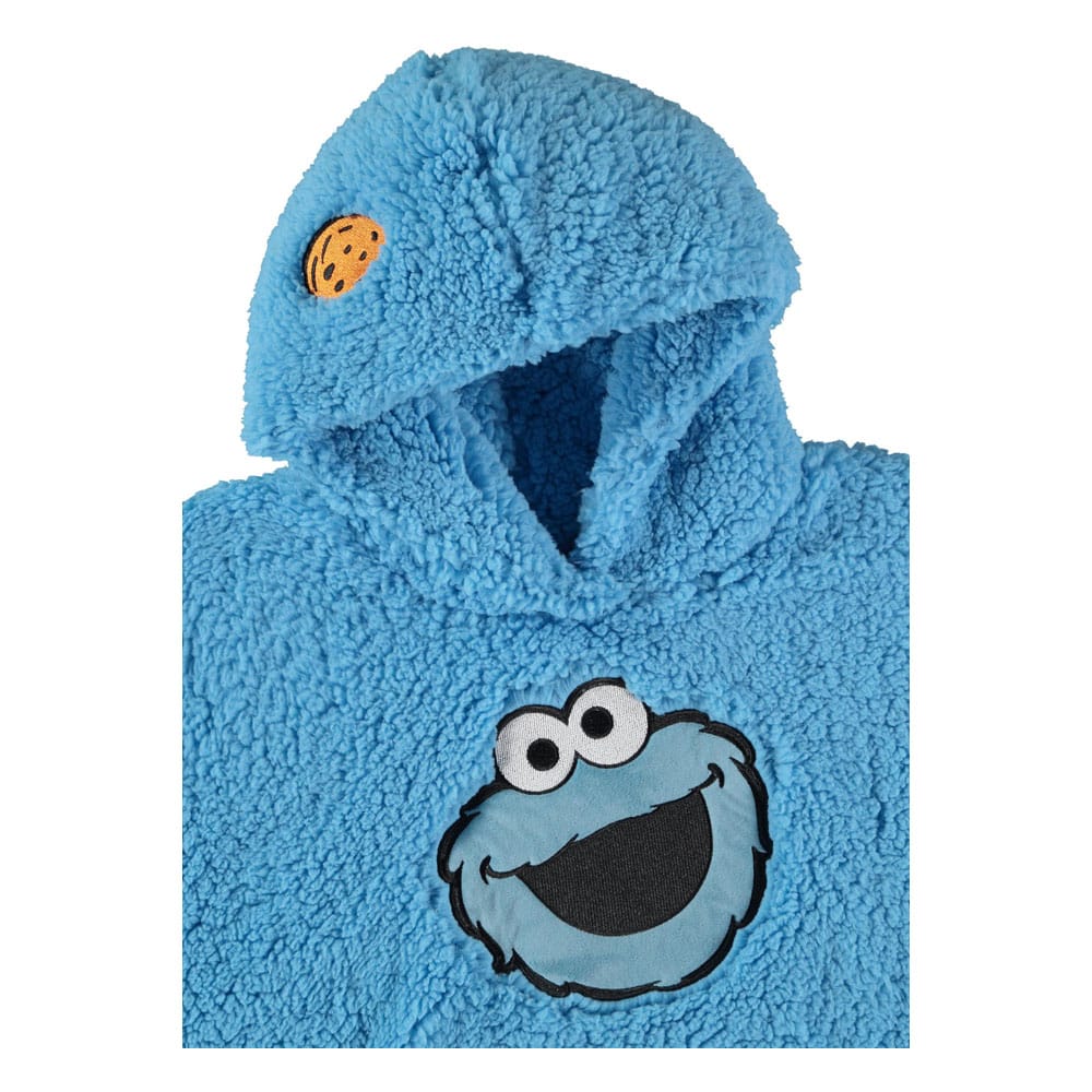 Sesame Street Teddy Hooded Sweater Cookie Monster Size S