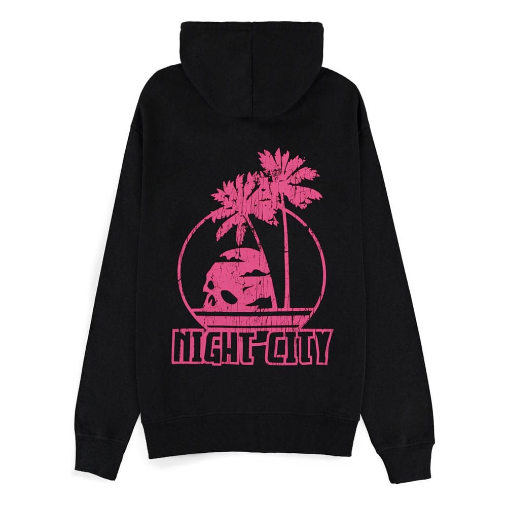Cyberpunk 2077 Zipper Hoodie Night City Size L
