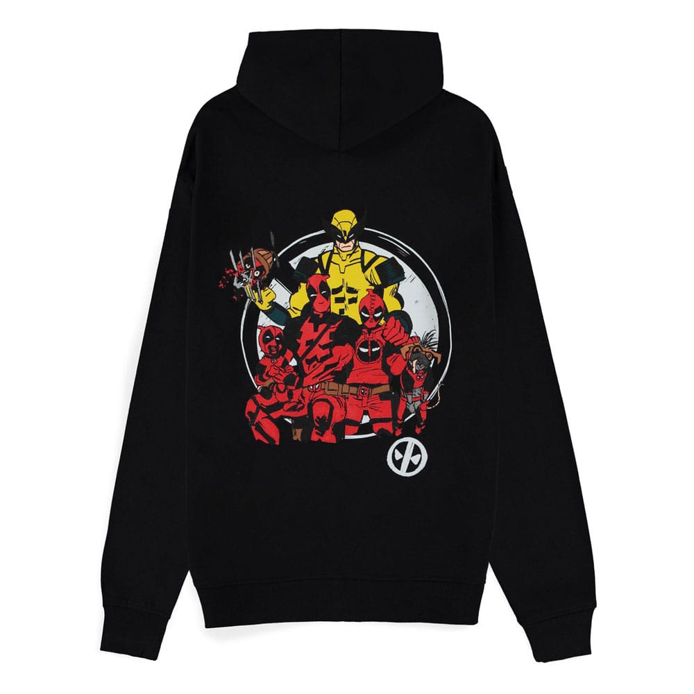 Deadpool Zipper Hoodie Sweater Family Portrait Size M