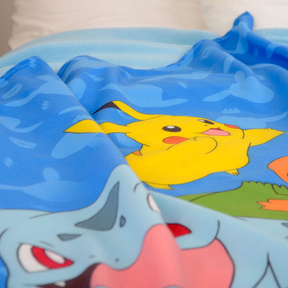 Pokemon Fleecedecke Starter Pokemon 130 x 160 cm