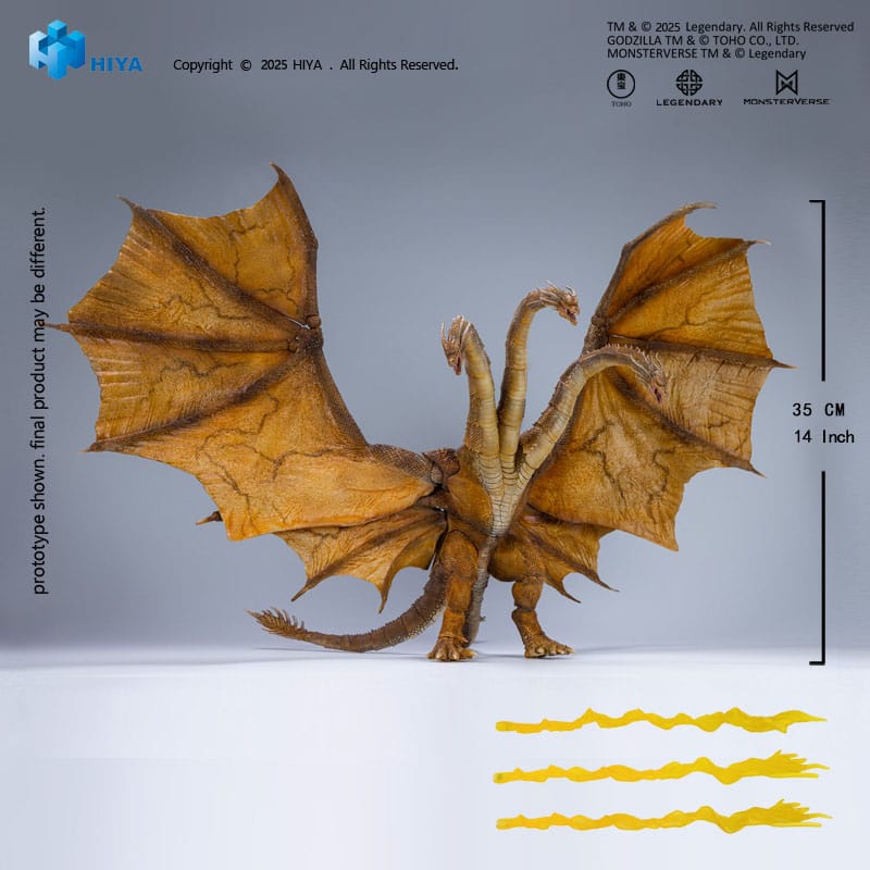 Godzilla: King of the Monsters 2019 Exquisite Basic Action Figure King Ghidorah 2.0 25 cm