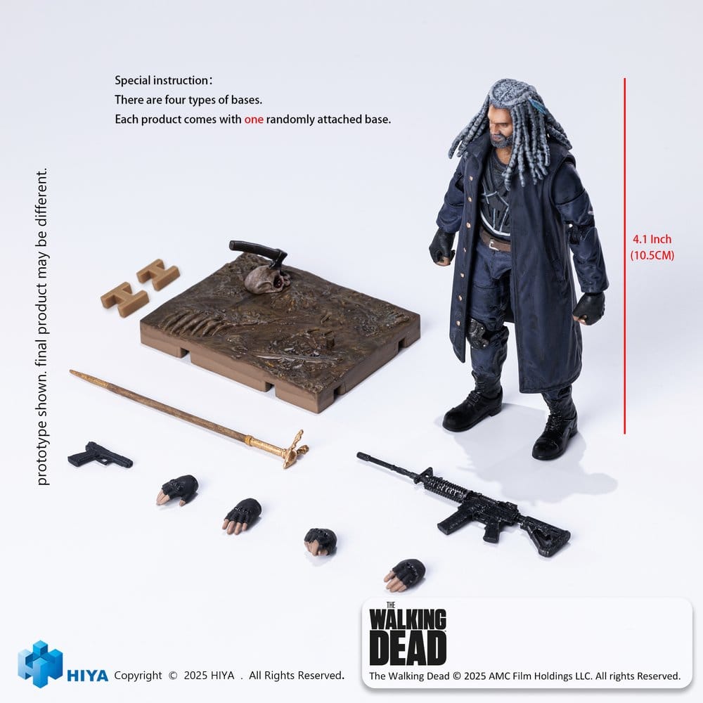 The Walking Dead Exquisite Mini Series  Actionfigur 1/18 Ezekiel 11 cm