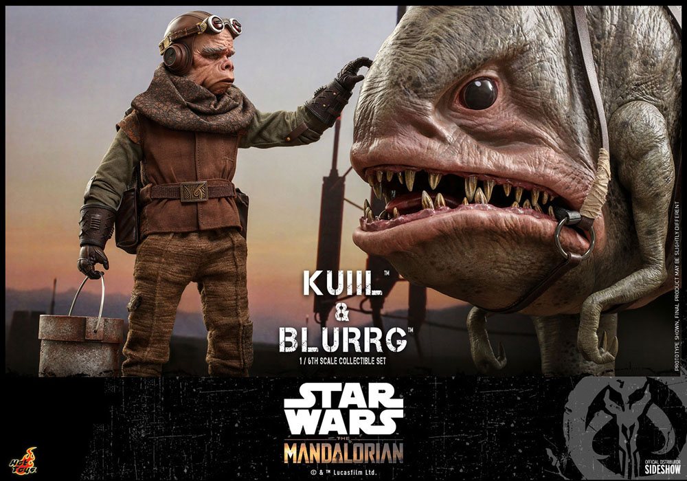 Star Wars The Mandalorian Actionfigur 2er-Pack 1/6 Kuiil &amp; Blurrg 37 cm