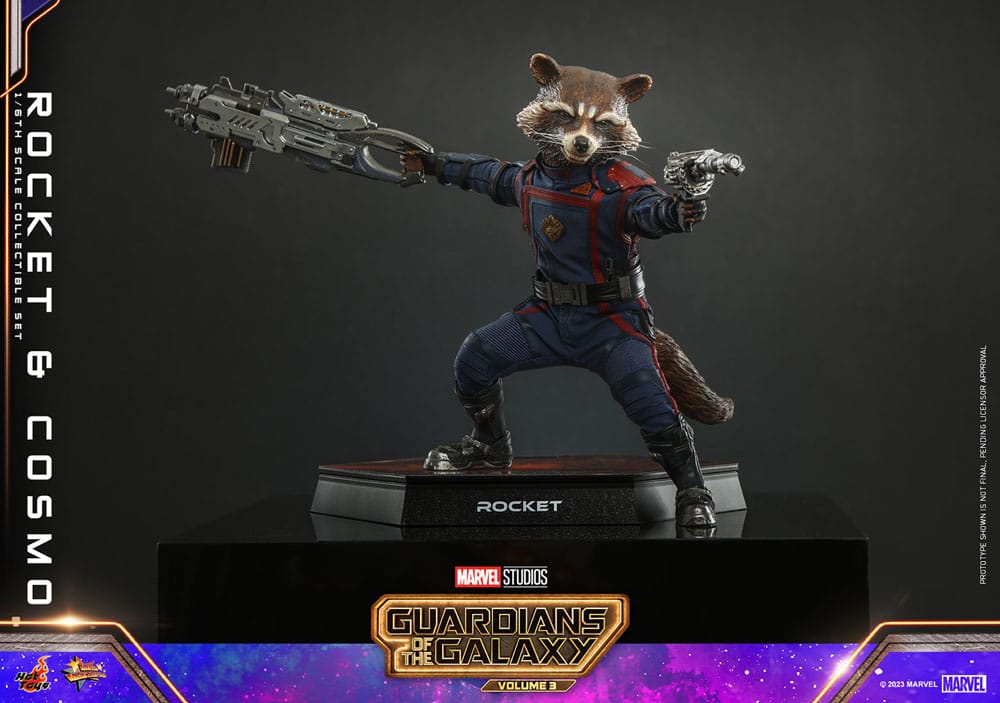 Guardians of the Galaxy Vol. 3 Movie Masterpiece Action Figure 1/6 Rocket &amp; Cosmo 16 cm