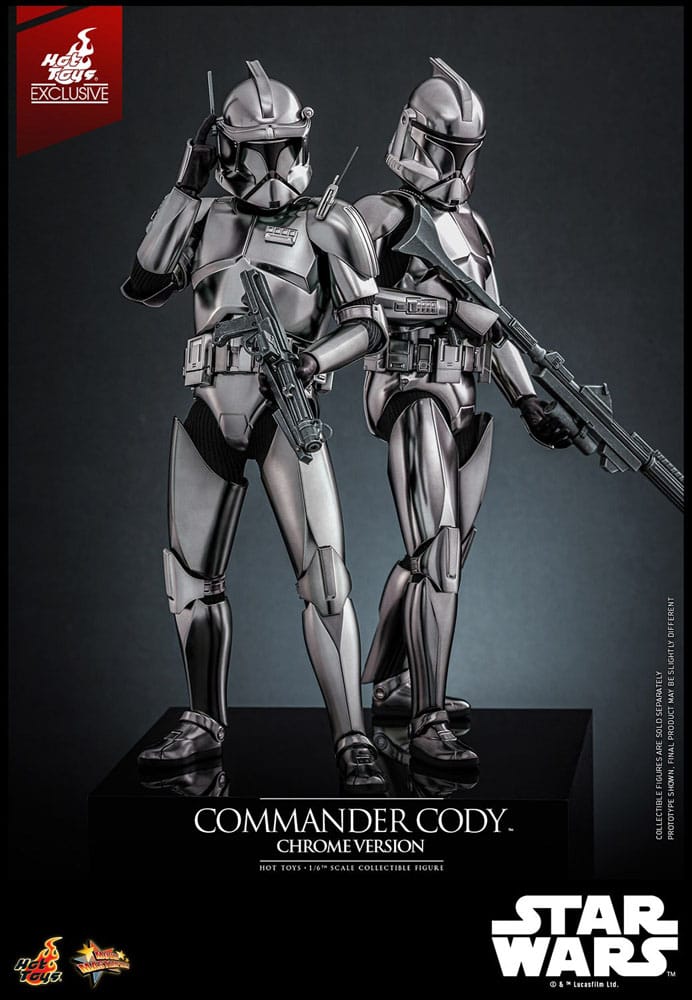 Star Wars Movie Masterpiece Actionfigur 1/6 Commander Cody (Chrome Version) Hot Toys Exclusive 30 cm