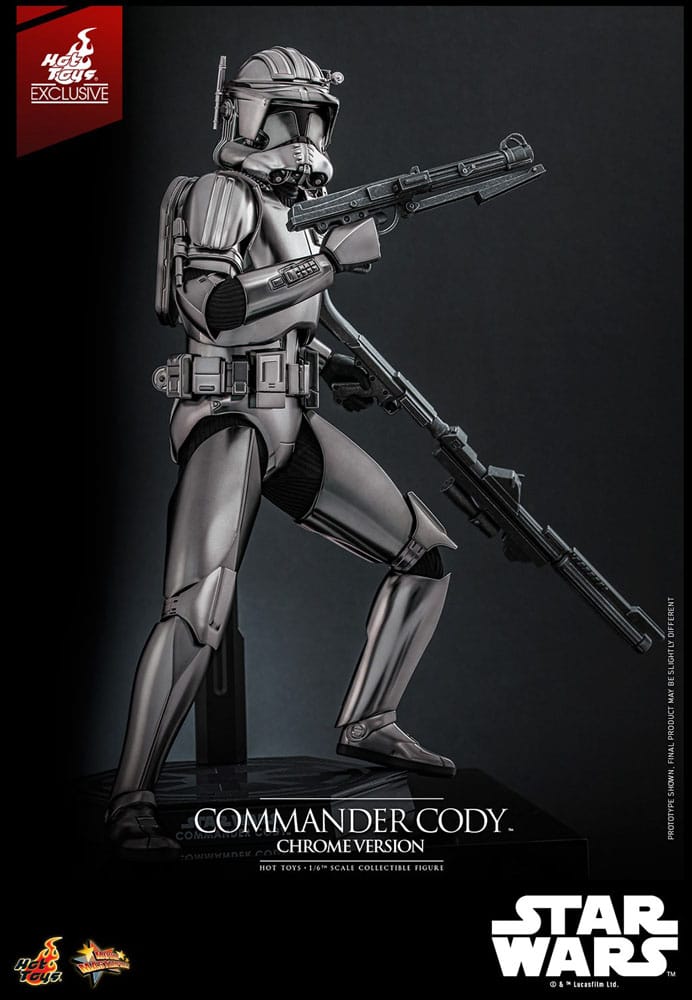 Star Wars Movie Masterpiece Actionfigur 1/6 Commander Cody (Chrome Version) Hot Toys Exclusive 30 cm
