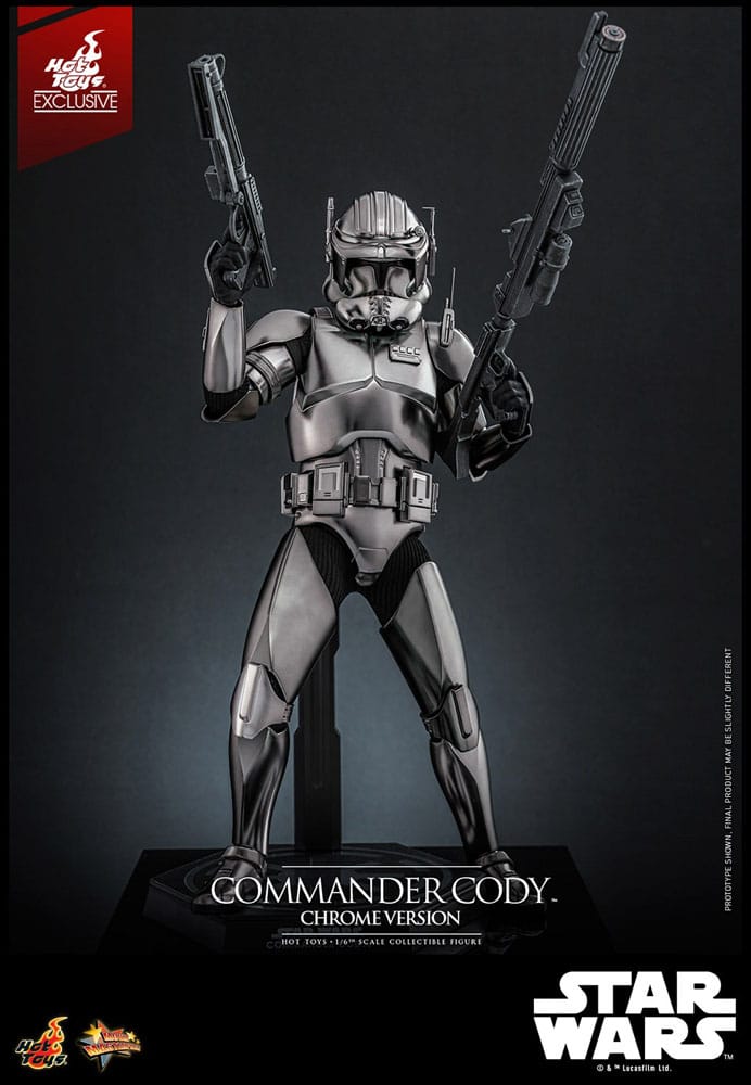 Star Wars Movie Masterpiece Actionfigur 1/6 Commander Cody (Chrome Version) Hot Toys Exclusive 30 cm