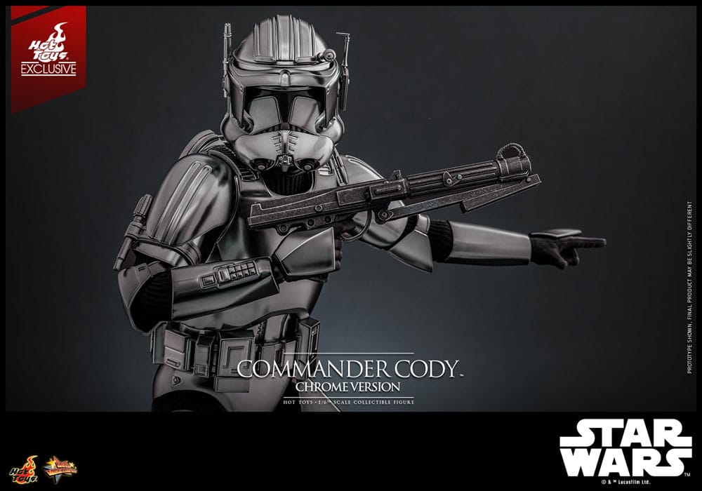 Star Wars Movie Masterpiece Actionfigur 1/6 Commander Cody (Chrome Version) Hot Toys Exclusive 30 cm