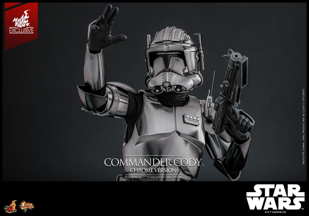 Star Wars Movie Masterpiece Actionfigur 1/6 Commander Cody (Chrome Version) Hot Toys Exclusive 30 cm