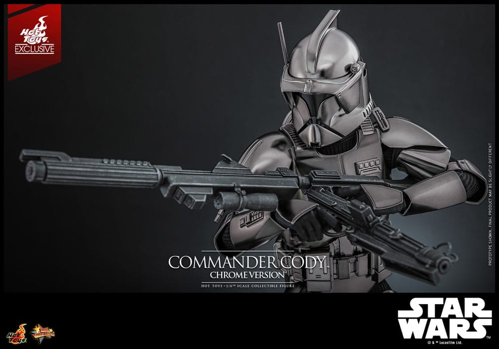 Star Wars Movie Masterpiece Actionfigur 1/6 Commander Cody (Chrome Version) Hot Toys Exclusive 30 cm