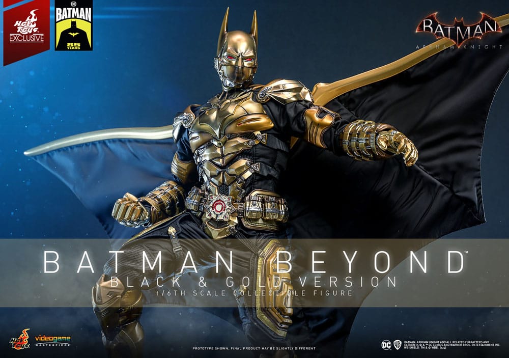 Batman: Arkham Knight Videogame Masterpiece Action Figure 1/6 Batman Beyond (Black & Gold Version) 32 cm