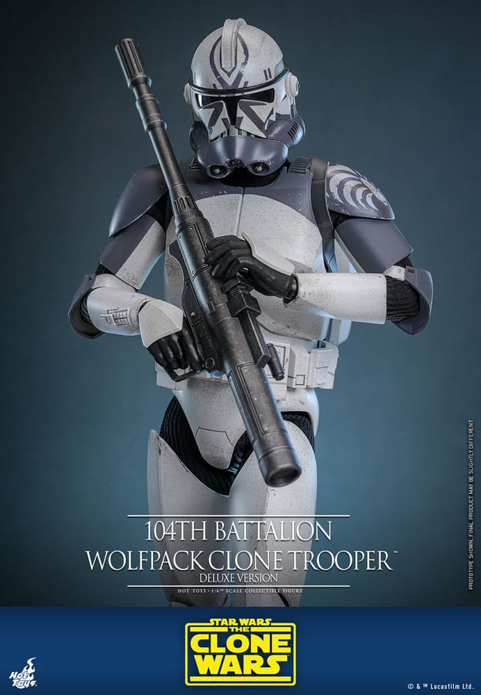 Star Wars The Clone Wars Action Figure 1/6 104th Battalion Wolfpack Clone Trooper Deluxe Version 30 cm