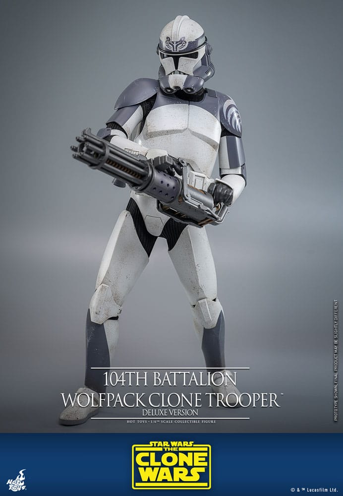 Star Wars The Clone Wars Action Figure 1/6 104th Battalion Wolfpack Clone Trooper Deluxe Version 30 cm