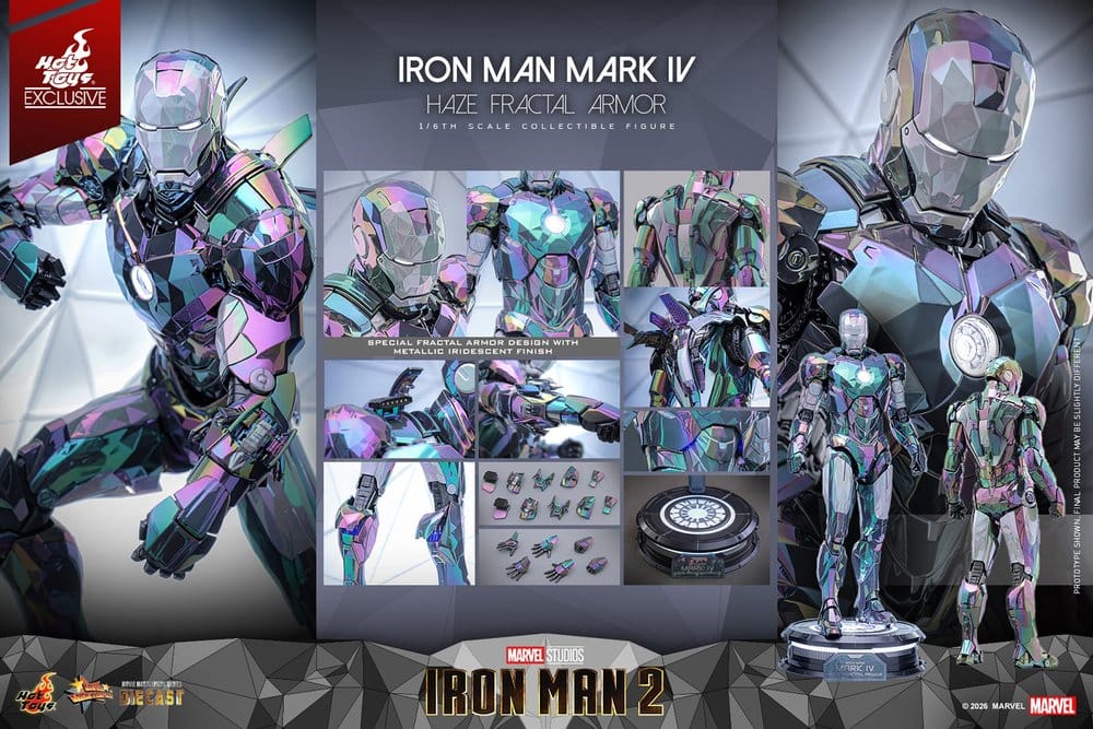 Iron Man 2 Action Figure 1/6 Iron Man Mark IV (Haze Fractal Armor) 33 cm