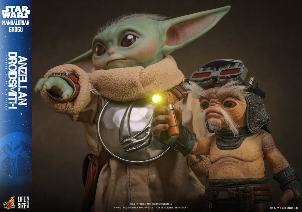 Star Wars: The Mandalorian & Grogu Life-Size Figure Anzellan Droidsmith 27 cm