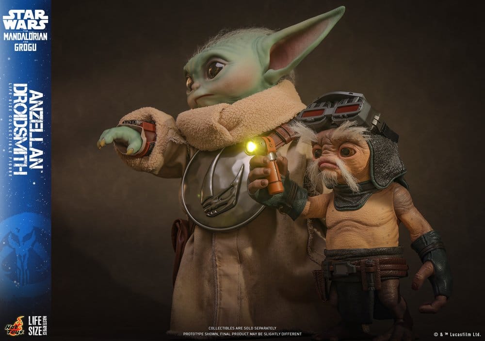 Star Wars: The Mandalorian & Grogu Life-Size Figure Anzellan Droidsmith 27 cm