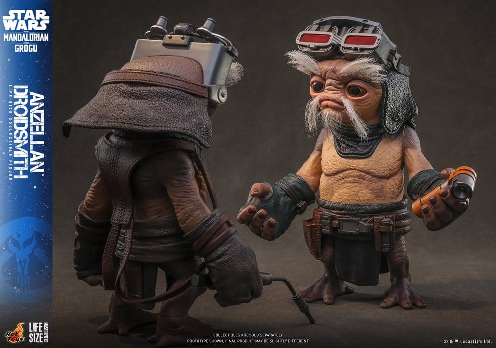 Star Wars: The Mandalorian & Grogu Life-Size Figure Anzellan Droidsmith 27 cm
