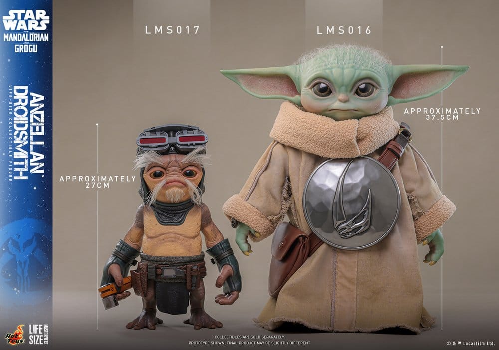 Star Wars: The Mandalorian & Grogu Life-Size Figure Anzellan Droidsmith 27 cm