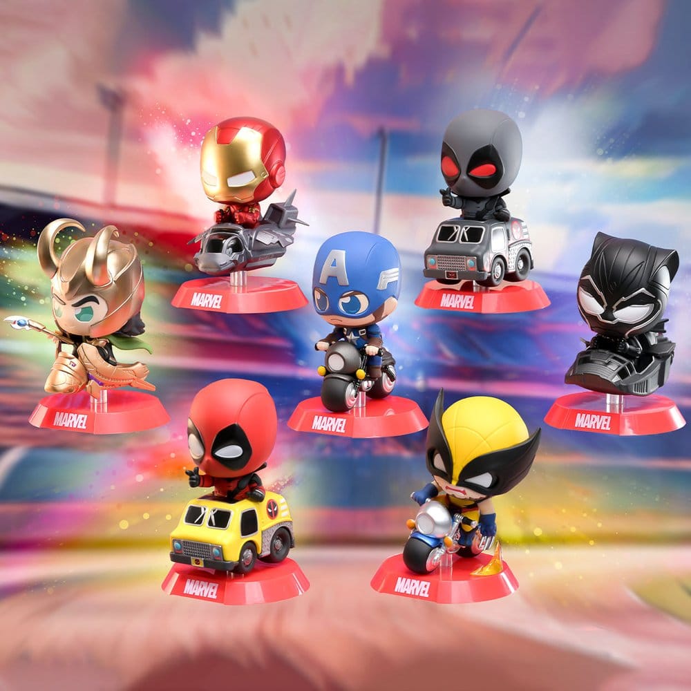Marvel Cosbi Rider Mini Figures 9 cm Blind Box Display (8)