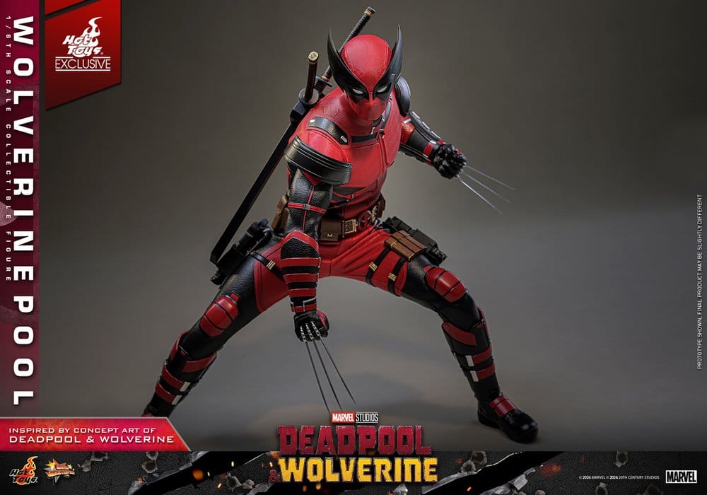 Deadpool & Wolverine Movie Masterpiece Action Figure 1/6 Wolverinepool Hot Toys Exclusive 31 cm