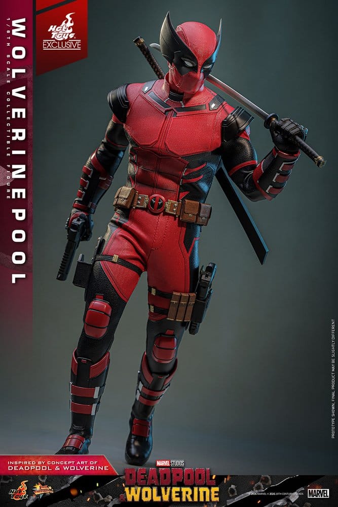 Deadpool & Wolverine Movie Masterpiece Action Figure 1/6 Wolverinepool Hot Toys Exclusive 31 cm
