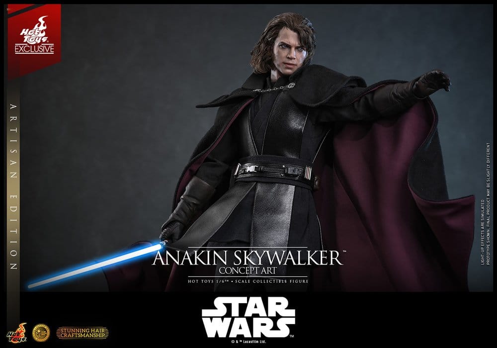 Star Wars Episode III: Revenge Of The Sith Movie Masterpiece Action Figure 1/6 Anakin Skywalker (Concept Art Version) (Artisan Edition) Hot Toys Exclusive 31 cm