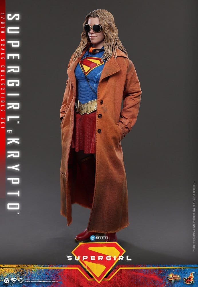 DC Comics Movie Masterpiece Action Figure Set Supergirl & Krypto 28 cm