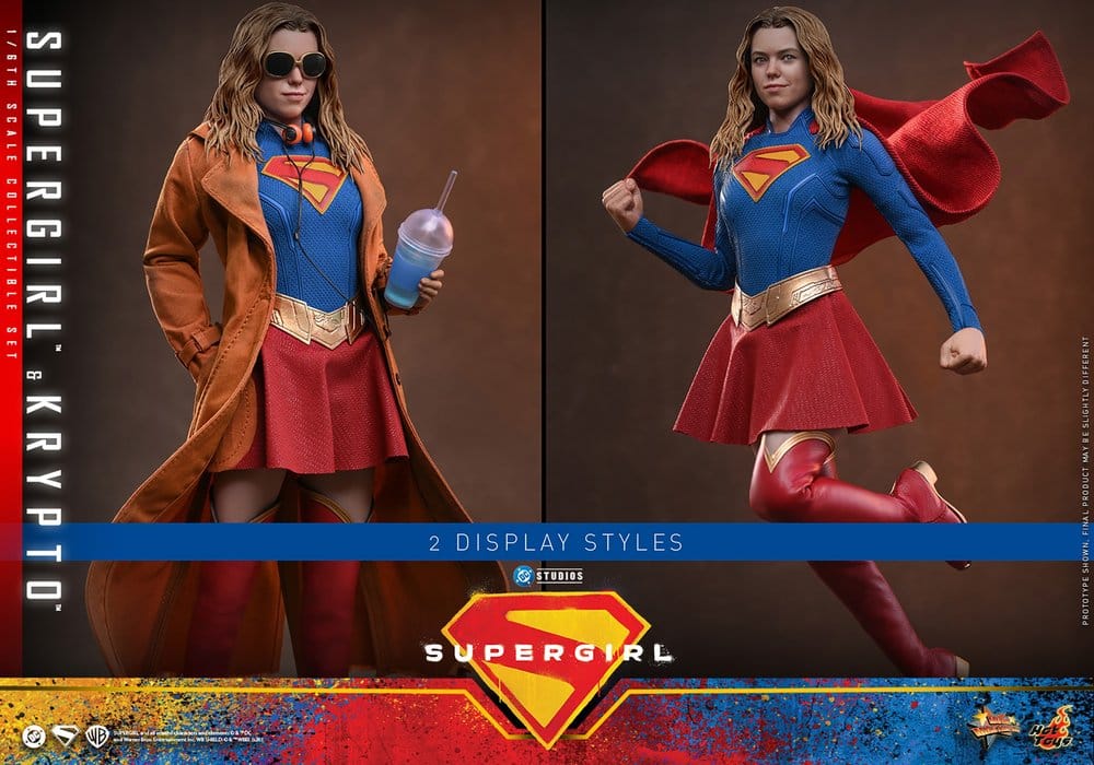 DC Comics Movie Masterpiece Action Figure Set Supergirl & Krypto 28 cm