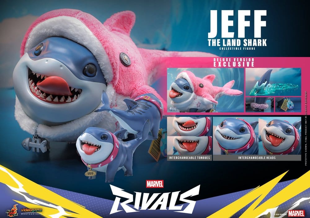 Marvel Rivals Videogame Masterpiece Series Action Figure Jeff the Land Shark (Deluxe Version) 11 cm