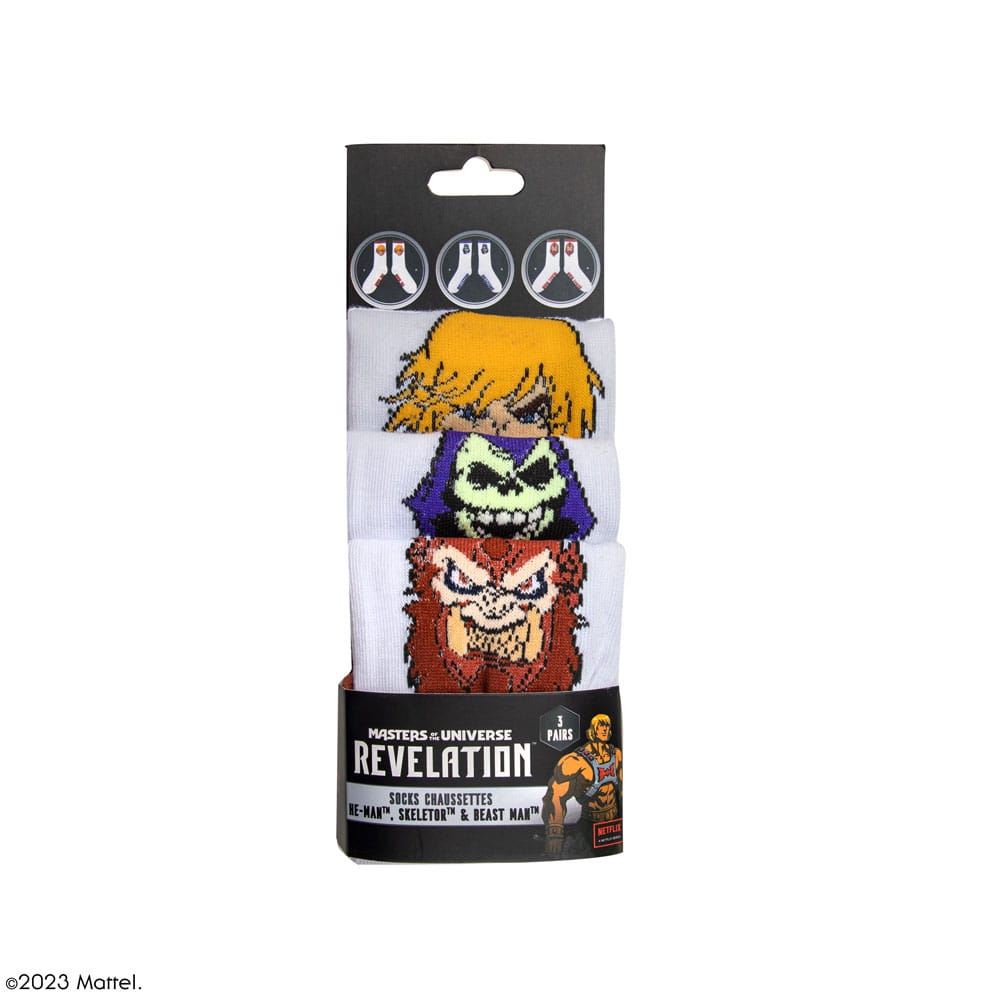 Masters of the Universe - Revelation: He-Man & Skeletor & Beast Man Socks Set of 3