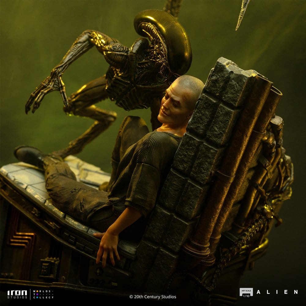 Alien 3 Art Scale Statue 1/10 Ellen Ripley and Dog Alien 23 cm