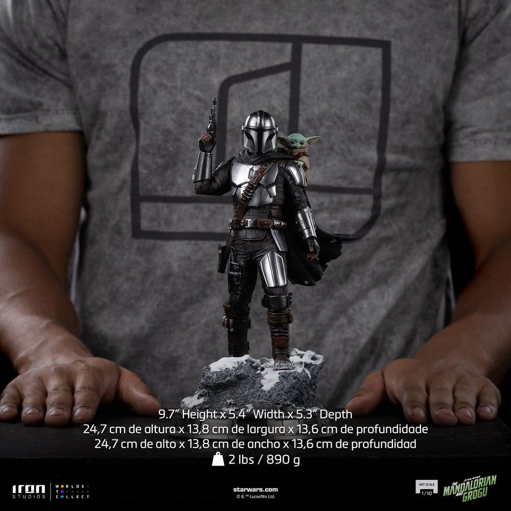 The Mandalorian & Grogu Art Scale Statue 1/10 The Mandalorian and Grogu 25 cm