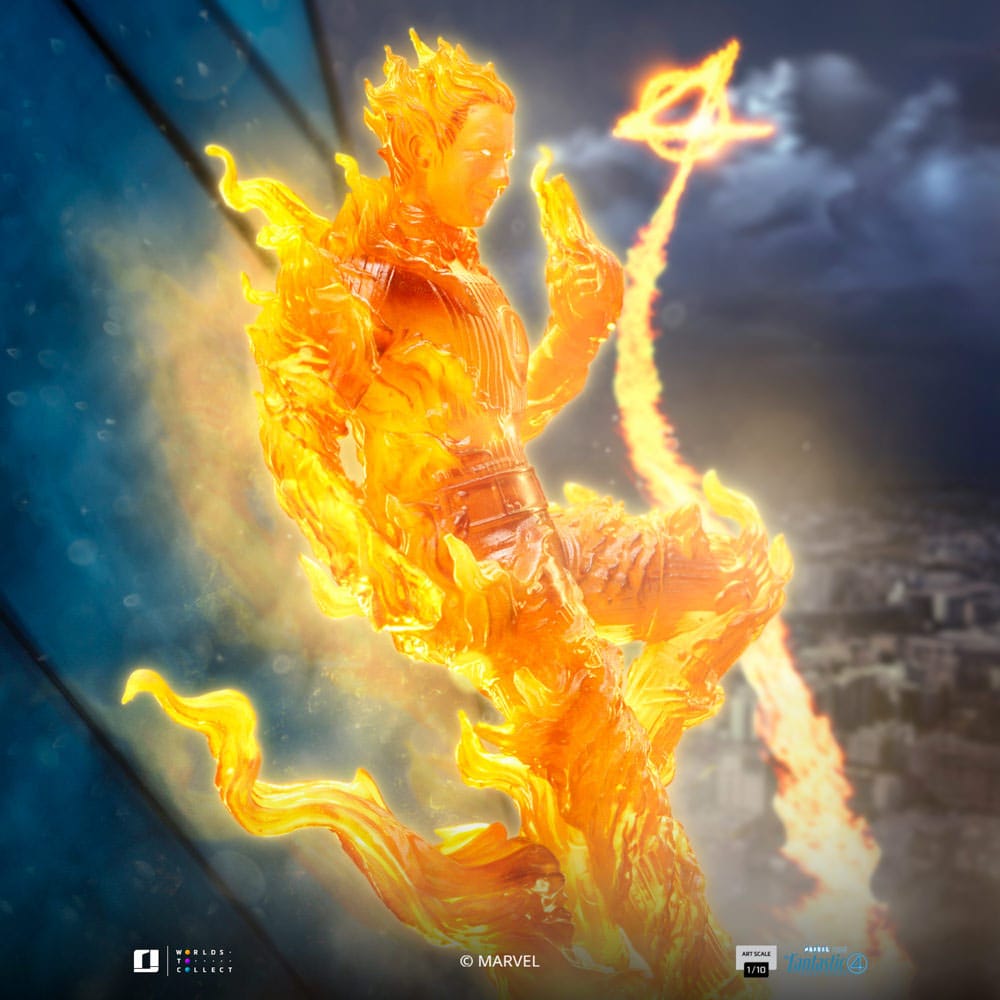 Fantastic Four Art Scale Statue 1/10 Human Torch 30 cm