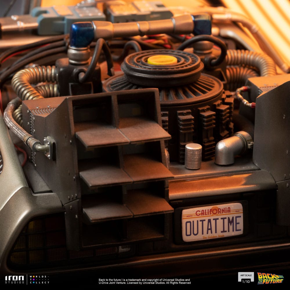 Zurück in die Zukunft Art Scale Statue 1/10 DeLorean 23 cm