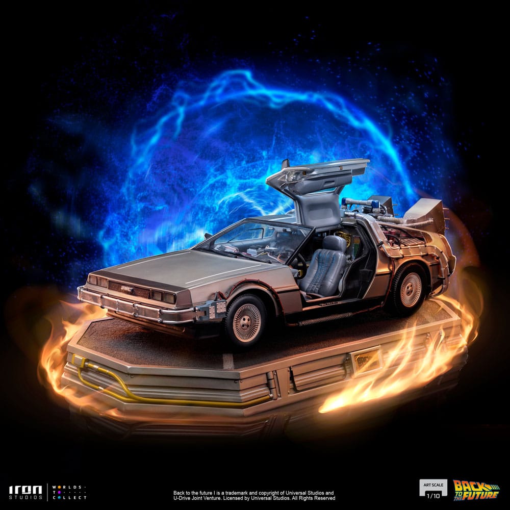 Zurück in die Zukunft Art Scale Statue 1/10 DeLorean 23 cm