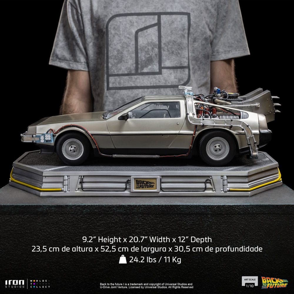 Zurück in die Zukunft Art Scale Statue 1/10 DeLorean 23 cm